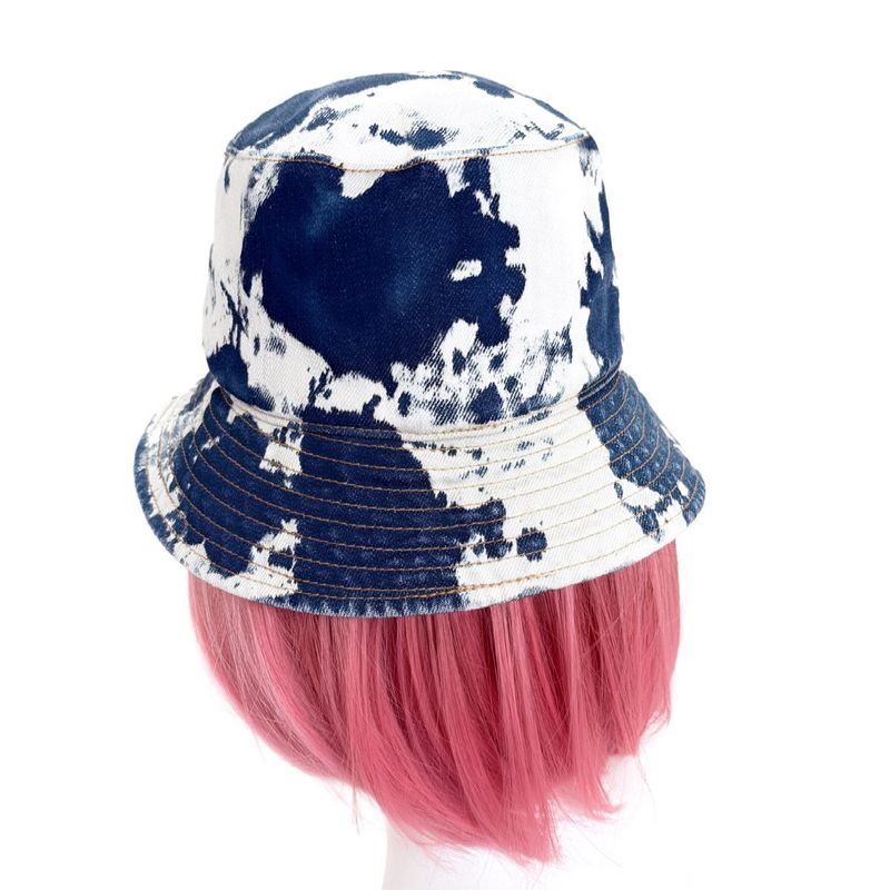 Celine Denim Bucket Hat Indigo White