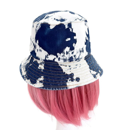 Celine Denim Bucket Hat Indigo White