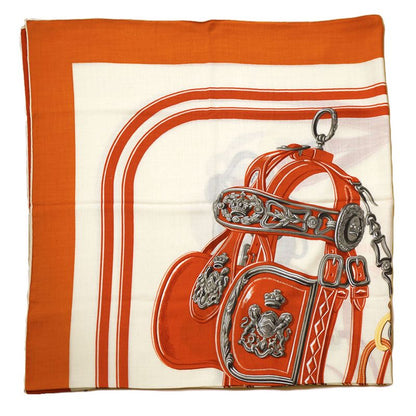 Hermes Carre Brides de Gala Applique Pique Orange