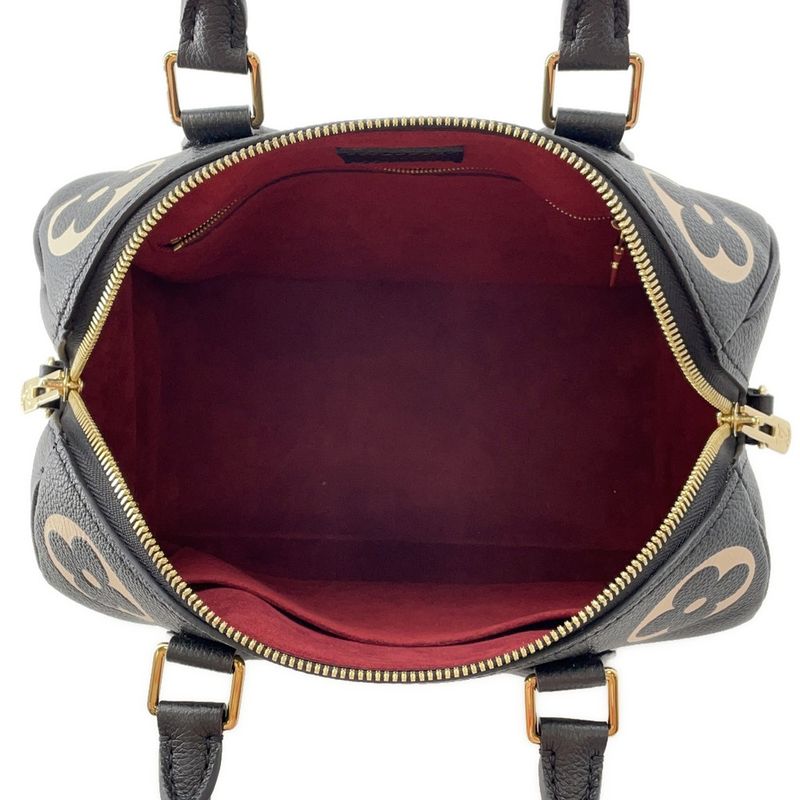 Louis Vuitton Handbag Bicolor Monogram Empreinte Speedy Bandouliere 25