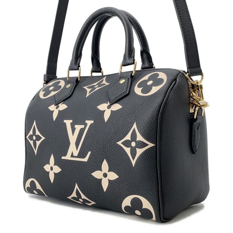 Louis Vuitton Handbag Bicolor Monogram Empreinte Speedy Bandouliere 25