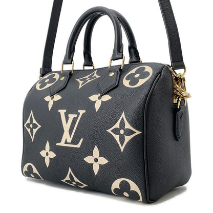 Louis Vuitton Handbag Bicolor Monogram Empreinte Speedy Bandouliere 25