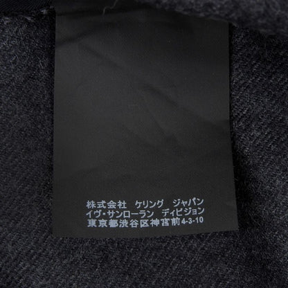 Saint Laurent Paris Wool Cotton Slacks Pants Gray 36