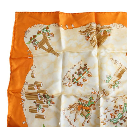 Hermes Carre 45 Gavroche Scarf les Triples Mischievous Triplets Silk
