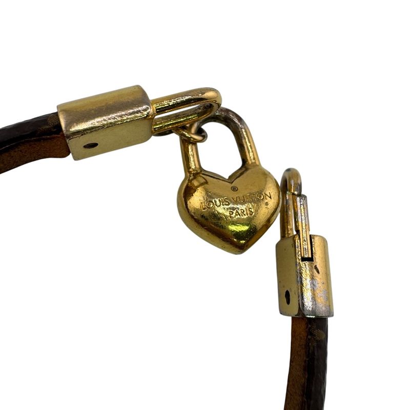 Louis Vuitton Cles Adjustable Lock Bracelet Gold