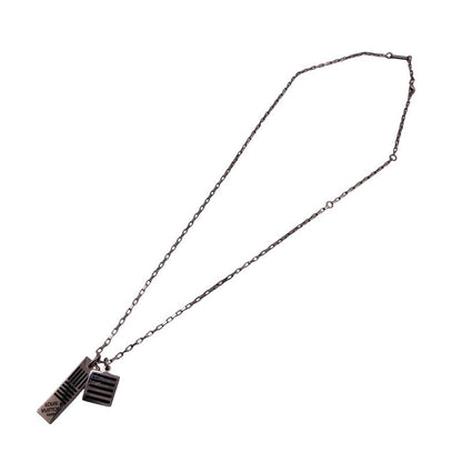 Louis Vuitton Collier Damier Colors Necklace Silver