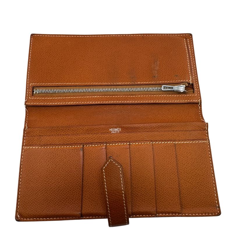 Hermes Bearn Long Wallet Brown