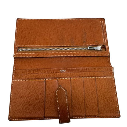 Hermes Bearn Long Wallet Brown