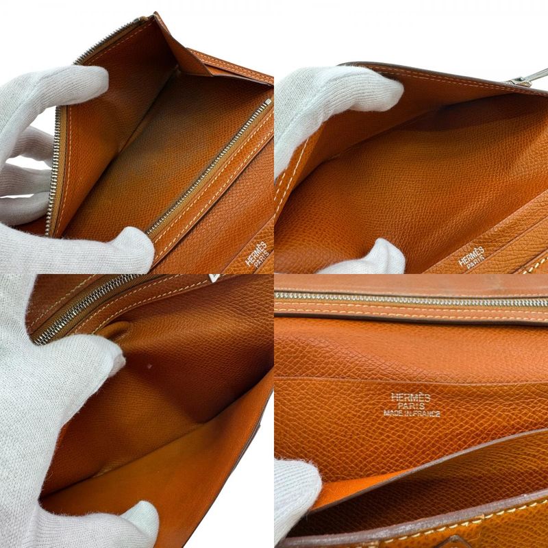 Hermes Bearn Long Wallet Brown