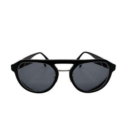 Fendi Logo FF Prescription Gradient Aviator Sunglasses Black