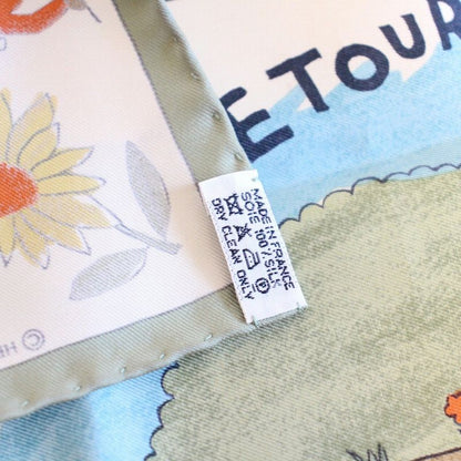Hermes Carre 45 Scarf Gavroche Return to Green Silk