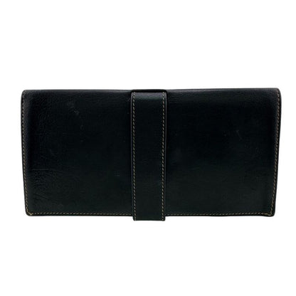 Hermes Bifold Billfold Demitri Long Wallet Black