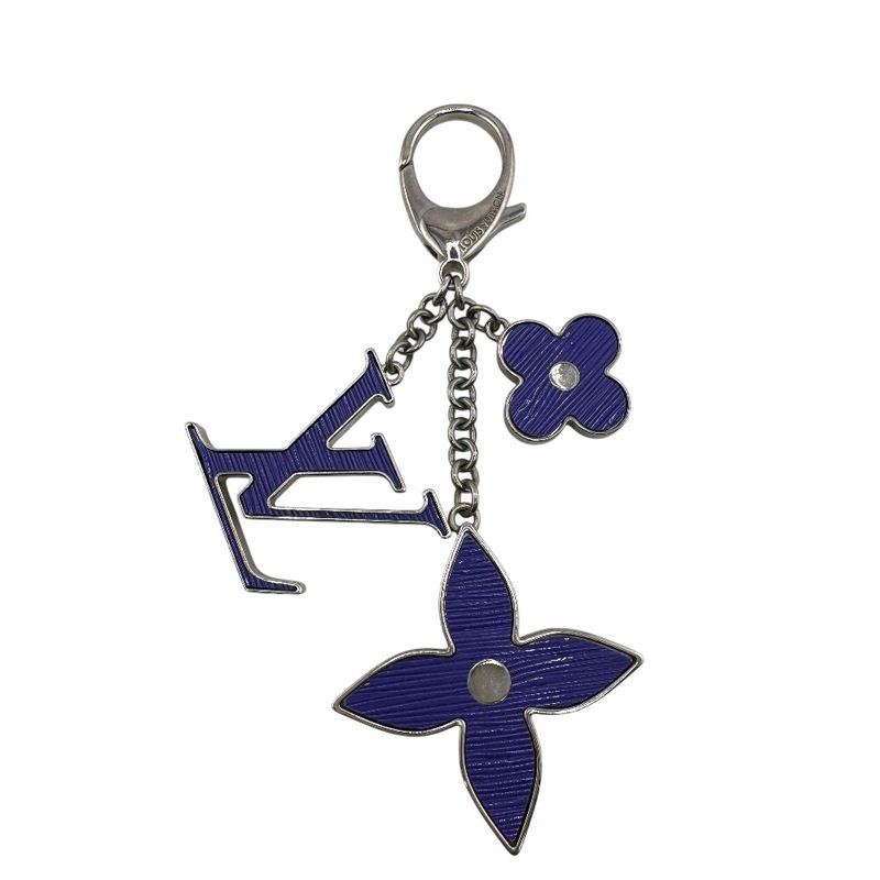 Louis Vuitton Key Holder Key Ring Bijou Sac Full Dou Epi Charm Purple