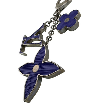 Louis Vuitton Key Holder Key Ring Bijou Sac Full Dou Epi Charm Purple