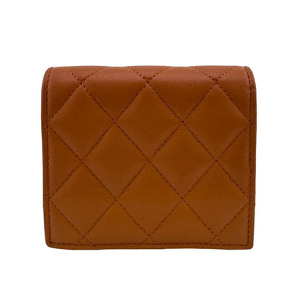 Chanel Compact Wallet Bifold Orange