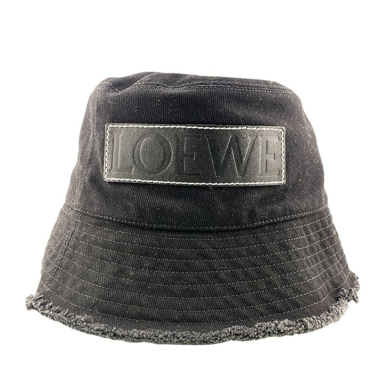 Loewe Logo Fringe Hat Black