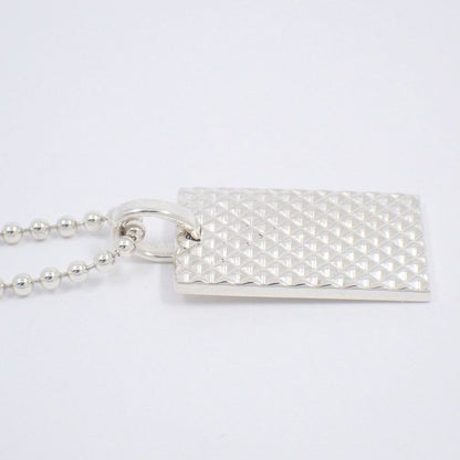 Tiffany & Co. Diamond Point Square Plate Ball Chain Necklace