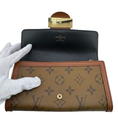 Louis Vuitton Portefeuille Sarah Long Wallet Brown