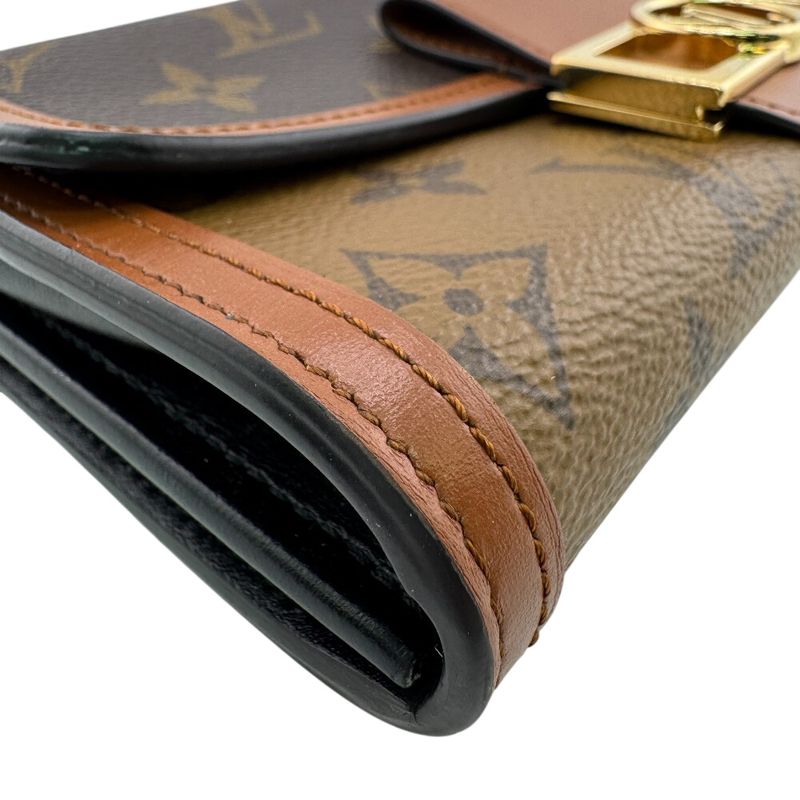 Louis Vuitton Portefeuille Sarah Long Wallet Brown