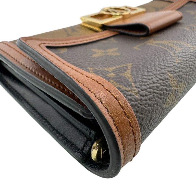 Louis Vuitton Portefeuille Sarah Long Wallet Brown