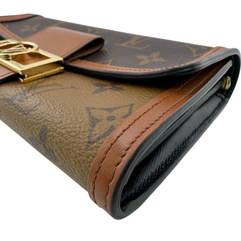 Louis Vuitton Portefeuille Sarah Long Wallet Brown