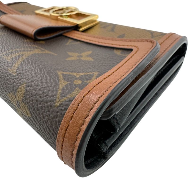 Louis Vuitton Portefeuille Sarah Long Wallet Brown