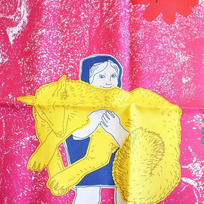 Hermes Carre 45 Scarf Gavroche Lifetime Friend Silk Pink