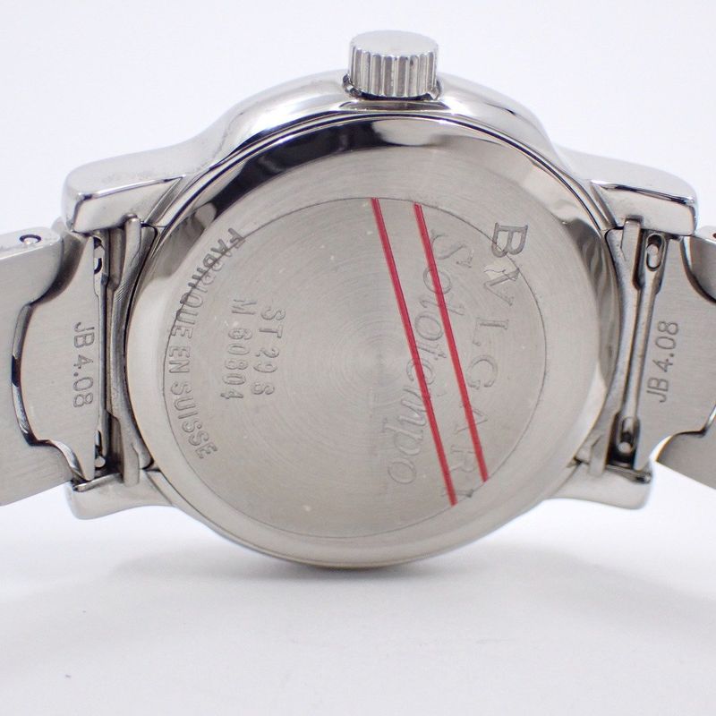 Bvlgari Solo Tempo Quartz Watch Black Dial SS [ioki