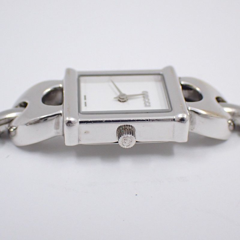 Gucci Quartz Watch Silver Color White Dial with 2
