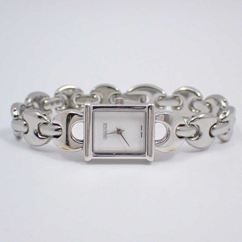 Gucci Quartz Watch Silver Color White Dial with 2