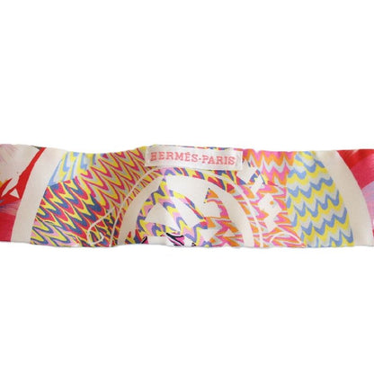 Hermes Twilly Exlibris Kyoto Marble Silk Scarf