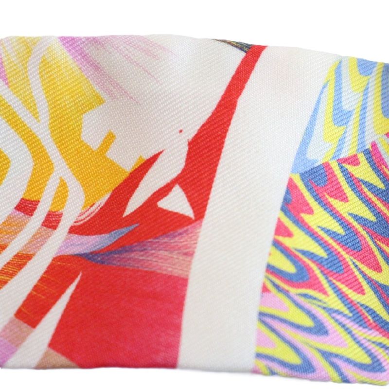 Hermes Twilly Exlibris Kyoto Marble Silk Scarf
