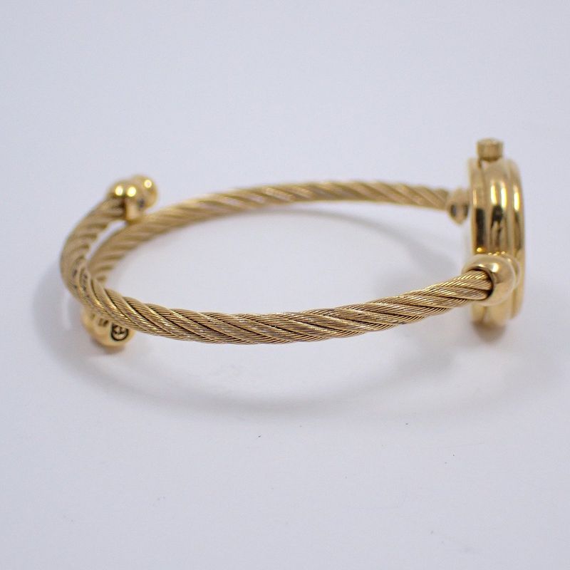 Gucci Breath Watch Quartz Gold Black Dial Wire