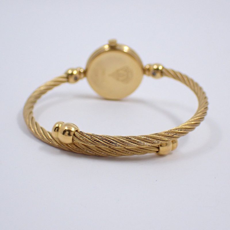 Gucci Breath Watch Quartz Gold Black Dial Wire