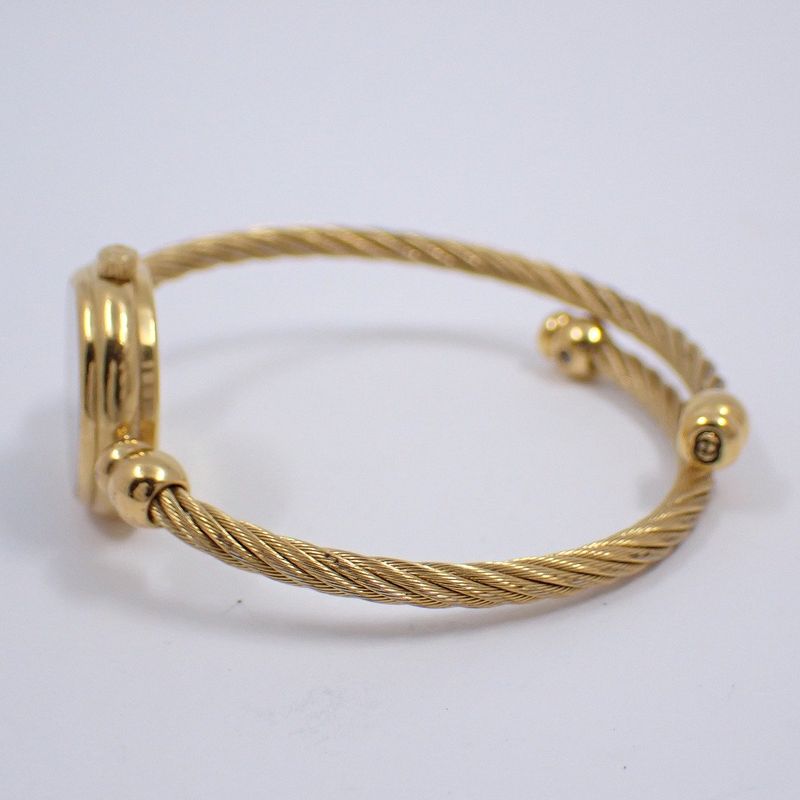 Gucci Breath Watch Quartz Gold Black Dial Wire