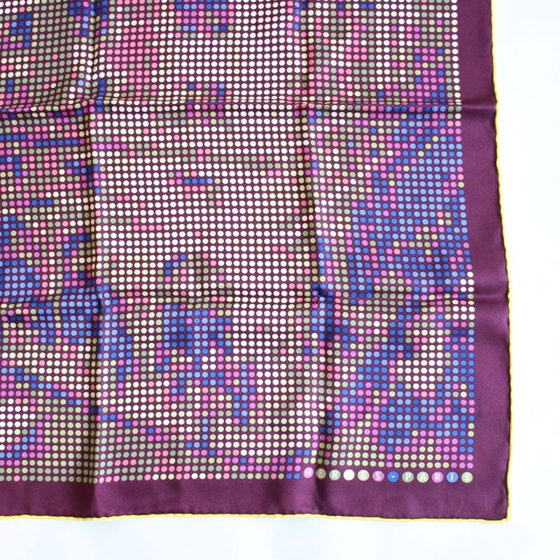 Hermes Carre 70 Scarf Rendez Vous AU 24 See You at 24:00 Silk Brown [ioki