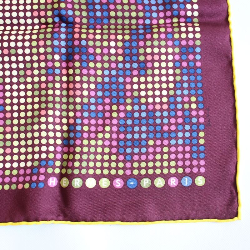 Hermes Carre 70 Scarf Rendez Vous AU 24 See You at 24:00 Silk Brown [ioki