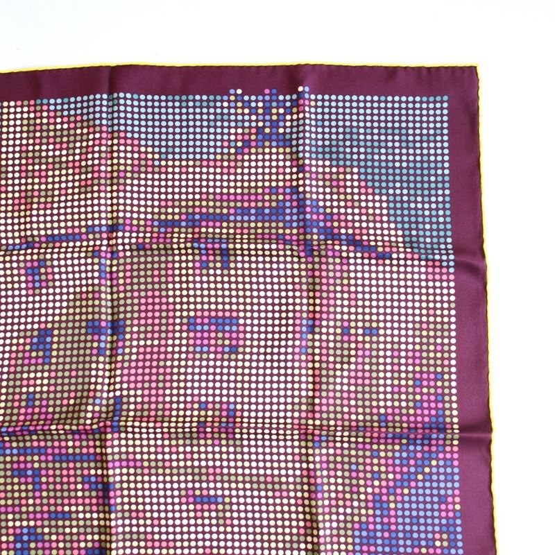 Hermes Carre 70 Scarf Rendez Vous AU 24 See You at 24:00 Silk Brown [ioki