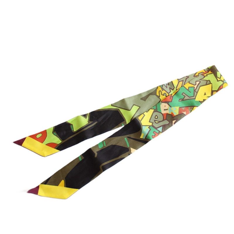 Hermes Twilly Graffiti Silk Green
