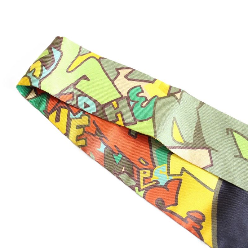 Hermes Twilly Graffiti Silk Green