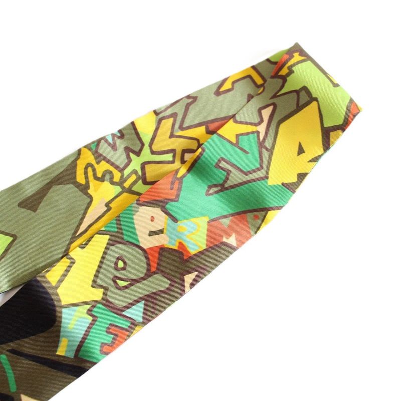Hermes Twilly Graffiti Silk Green