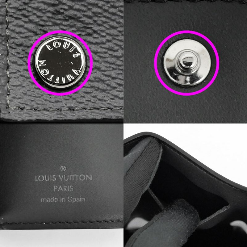 Louis Vuitton Discovery Compact Wallet Monogram Eclipse Gray Black