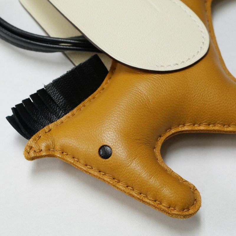 Hermes Pegasus MM Sesame Nata Black Bag Charm Leather