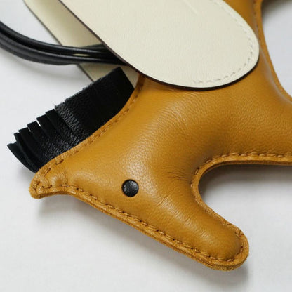 Hermes Pegasus MM Sesame Nata Black Bag Charm Leather
