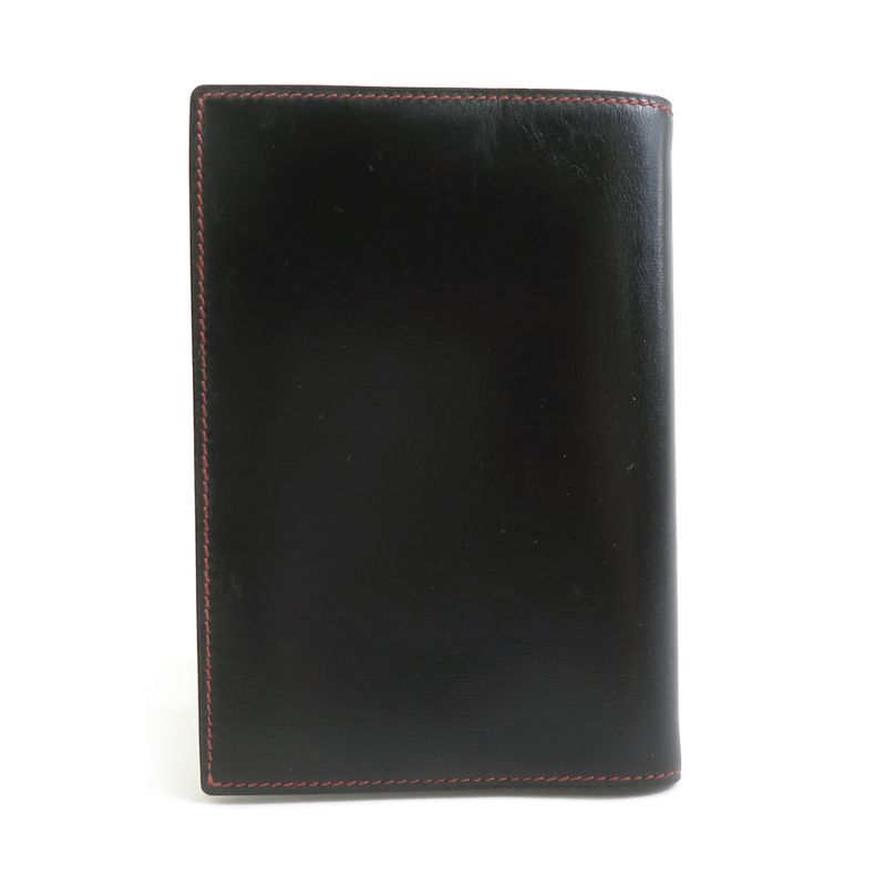 Hermes Notebook Cover Leather Black