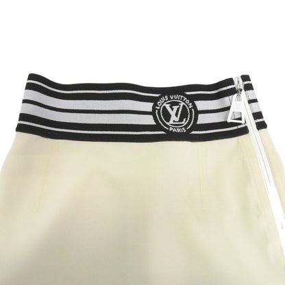 Louis Vuitton LV Stripe Pencil Skirt Nylon Polyurethane Ivory