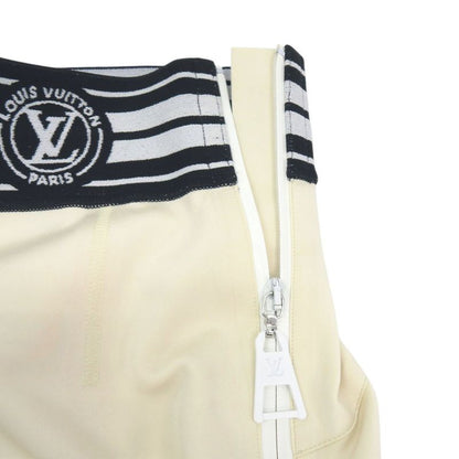 Louis Vuitton LV Stripe Pencil Skirt Nylon Polyurethane Ivory