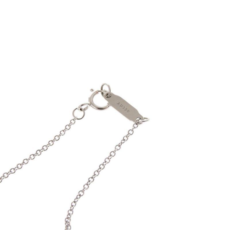 Tiffany & Co. T Smile Small 18K White Gold Saffiano Necklace