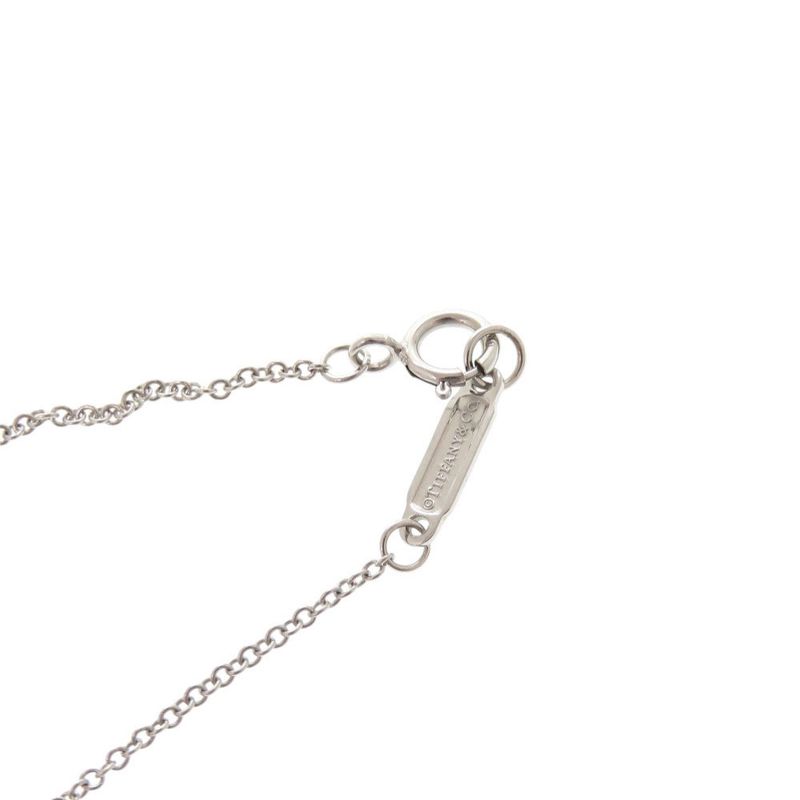Tiffany & Co. T Smile Small 18K White Gold Saffiano Necklace