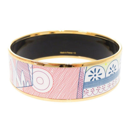 Hermes Enamel GM Metal Multicolor Bangle
